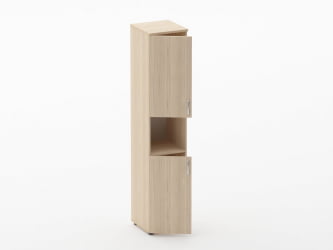 Шкаф высокий закрытый с нишей Glassy 6.19.11Л Туя