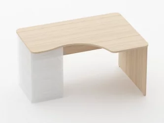 Стол угловой под встроенную тумбу Glassy 1.141.14Пр Орех