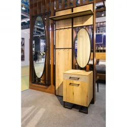 Панель для прихожей с вешалкой Loft (В) Дуб Натур