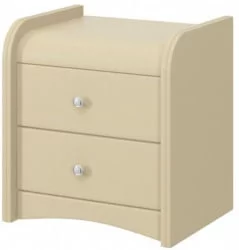 Тумба прикроватная с 2-мя ящиками №3 Бежевая