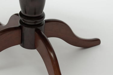 Раздвижной овальный стол Siena ( SA-T4EX) дерево гевея/мдф, 90+30х90х75см, Tobacco