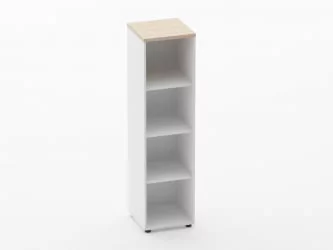 Шкаф 3 узкий открытый Deka 10.16.10 Туя/Белый