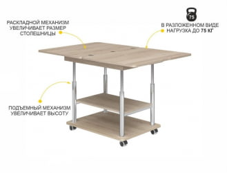Стол-трансформер Агат-22.2 Кронберг