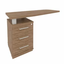 Тумба под оргтехнику First KTP-2 (L) Дуб Табак