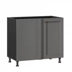 Тумба кухонная угловая 1000 Амели-3 ЛД 299.090.000.012 Черный Оникс серый