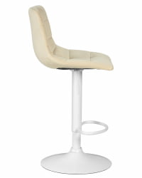 Стул барный DOBRIN TAILOR WHITE (бежевый велюр (MJ9-10))