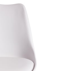 Стул барный TULIP BAR (mod. C1014H-1) пластик/дерево, 42 х 47,5 х 104 см, White (Белый) 70029/ натуральный