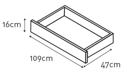 Ящик для кровати Micuna 120*60 CP-949 white