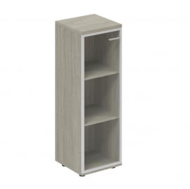 Шкаф средний со стеклом, задняя стенка ХДФ (левый) Wing WN.802.OL.AL.L Дуб светлый