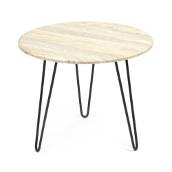 Стол журнальный HURON МДФ/металл, 55*55*45 см, Скания натуральная (ножки черные)