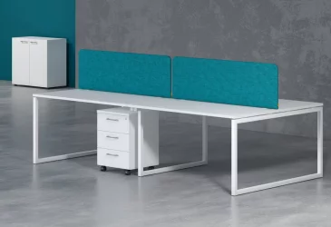 Стол письменный левый XTEN-Q XQCT 149 L Белый Алюминий