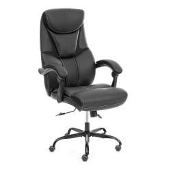Кресло руководителя Cambridge metalBL кож/зам/ткань, черный/черный, 36-6/11