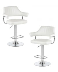 Стул барный DOBRIN CHARLY (белый крокодил) 2 шт