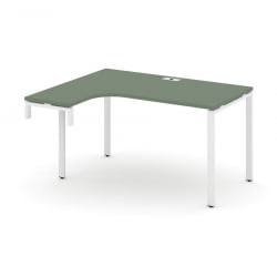 Стол-надставка на опорную тумбу (левый) CONCEPT CN.OSAN-001(L) Дуб Мали Белый