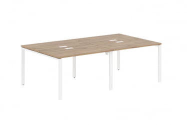 Бенч-система 4-местная EDIS EUWST 2313 Дуб Денвер светлый Белый