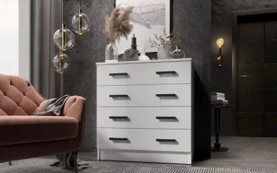 Комод в прихожую Белый