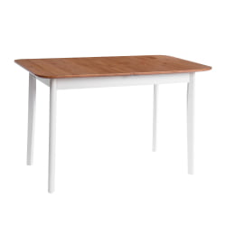 Стол Соната Люкс раздвижной/Sonata Lux extension table массив сосны, антик/белый, 120-(150)х75х73 см