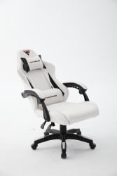 Кресло спортивное TopChairs Phantom бело-черный