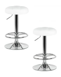 Табурет барный DOBRIN BRUNO (белый) 2 шт