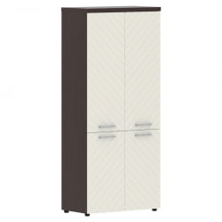 Шкаф с глухими средними и малыми дверьми Torr LUX TLHC 85.3 Венге Магия Латте