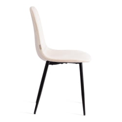 Мягкий стул BREEZE (mod. JSC-58) Велюр/металл , 44 х 53 х 86 см, beige (бежевый) HLR2 / черный