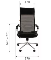 Кресло для руководителя CHAIRMAN 700 сетка Черный