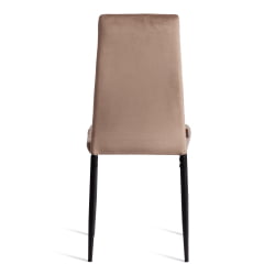 Металлический стул Easy (mod. JSC02-1) металл, флок, 41 х 52 х 96 см, Beige (бежевый) HLR8 / черный