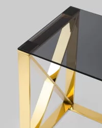 Журнальный стол КРОСС 40x40 Золото