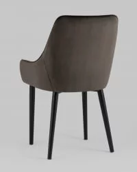 Стул Джоан велюр Темно-коричневый