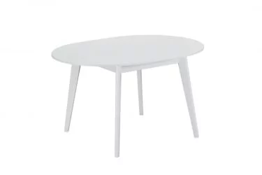 Раздвижной овальный стол Rondo 100-135 Белый