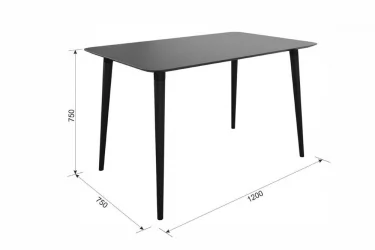 Стол обеденный Сканди 1 Серый-венге