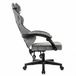 Геймерское кресло BRABIX Shooter GM-12, 2 подушки, ткань, серое