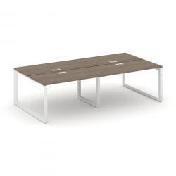 Рабочая станция двухсторонняя Стайл Проджект СН-59О.ДРС-042 Вяз Благородный/Металл Белый/Белый Заглу / SN-59O.DRS-042