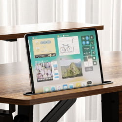 Стол для компьютера с подставкой под клавиатуру EUREKA ERK-AED-E70WN