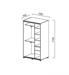 Шкаф-купе ПМ-15 Юниор-6