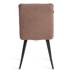 Стул обеденный Sweet велюр, 46х55х88, бежевый/черный, (Porsche 5)