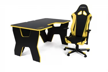 Стол геймерский Generic Comfort Gamer2/DS/NY Желтый Черный