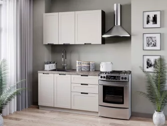 Тумба кухонная 800 с 2 ящиками ЛЮКС (4) Джамис ЛД 296.150.000.136 Черный Кашмир