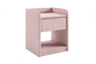 Тумба прикроватная Аманда 2 TM-003.2 нежно-розовый (велюр)