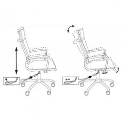 Кресло руководителя Бюрократ CH-993/IVORY