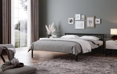 Кровать Метта 1400x2000 Черная