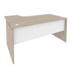 Стол эргономичный правый ОНИКС О.СА-4Р Дуб Аттик/Белый / ONIX O.SA-4R