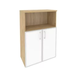 Шкаф средний широкий ONIX O.ST-2.2R white Тиквуд Светлый