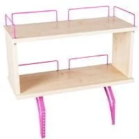 Полка задняя двухъярусная Polka_zz 1/600 (Polka_zz 7/600) Яблоня Розовый