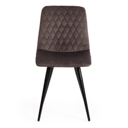 Стул CHILLY X (mod. 7096-1) ткань/металл, 45x53х88 см, высота до сиденья 50 см, темно-серый barkhat 14/черный