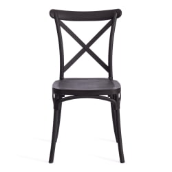 Стул со спинкой CROSS (mod. PL24) пластик, 48 х 58 х 89 см, Black (черный) 05