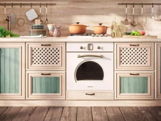 Кухонный гарнитур Кантри №01 Сономе эйч светлая