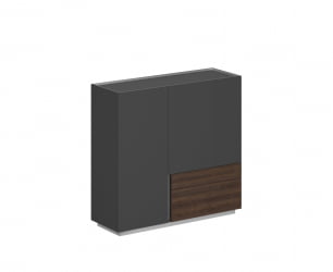 Шкаф Oliver OL-20-17.OS.OS.DT.R Оникс серый-дуб табак