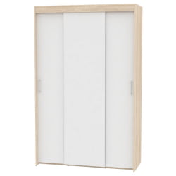 Шкаф-купе T-3-230х145х60(ДСС-Белый-4)