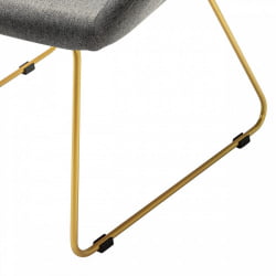 Стул Кент темно-серый/Линк золото / Kent